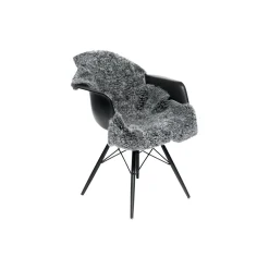 New NATURES Collection Newzealandsk korthåret & krøllet lammeskind, light grey snowtop