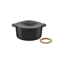Hot Fiskars Norden støbejernsgryde 6 L, black