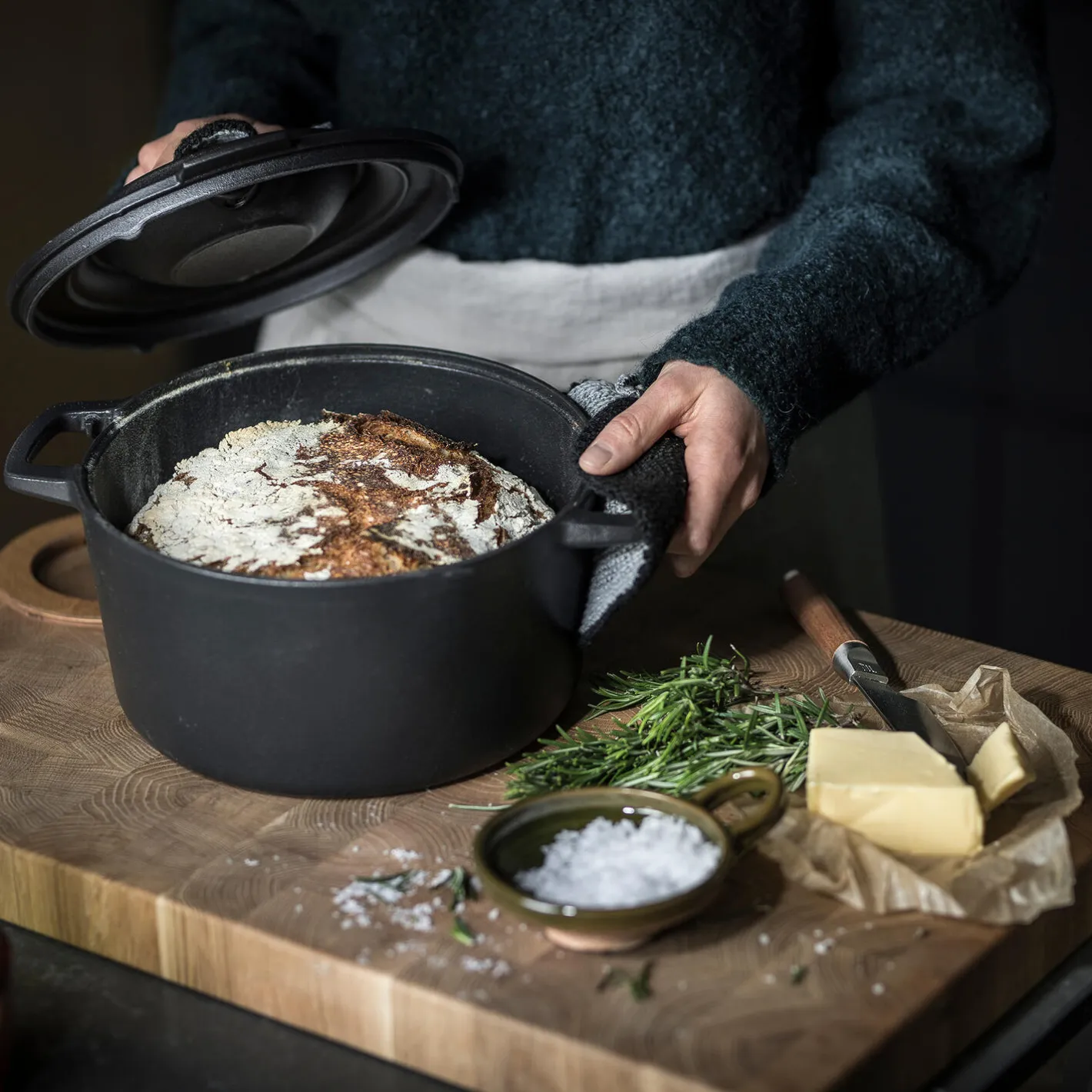 Hot Fiskars Norden støbejernsgryde 6 L, black
