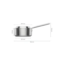 Sale Fiskars Norden Steel kasserolle med låg 1,8 L