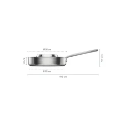Fiskars Norden Steel sauterpande med låg Ø 26 cm><noscript><img width=