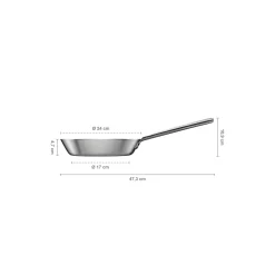 Sale Fiskars Norden Steel stegepande ubelagt Ø 24 cm