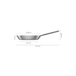 Sale Fiskars Norden Steel stegepande ubelagt Ø 28 cm