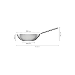 Best Fiskars Norden Steel wok ubelagt Ø 28 cm