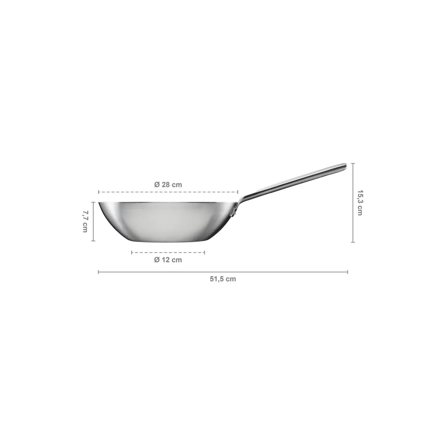 Best Fiskars Norden Steel wok ubelagt Ø 28 cm