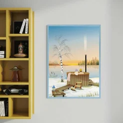 ViSSEVASSE OUTDOOR HOT TUB plakat> Plakater & Rammer