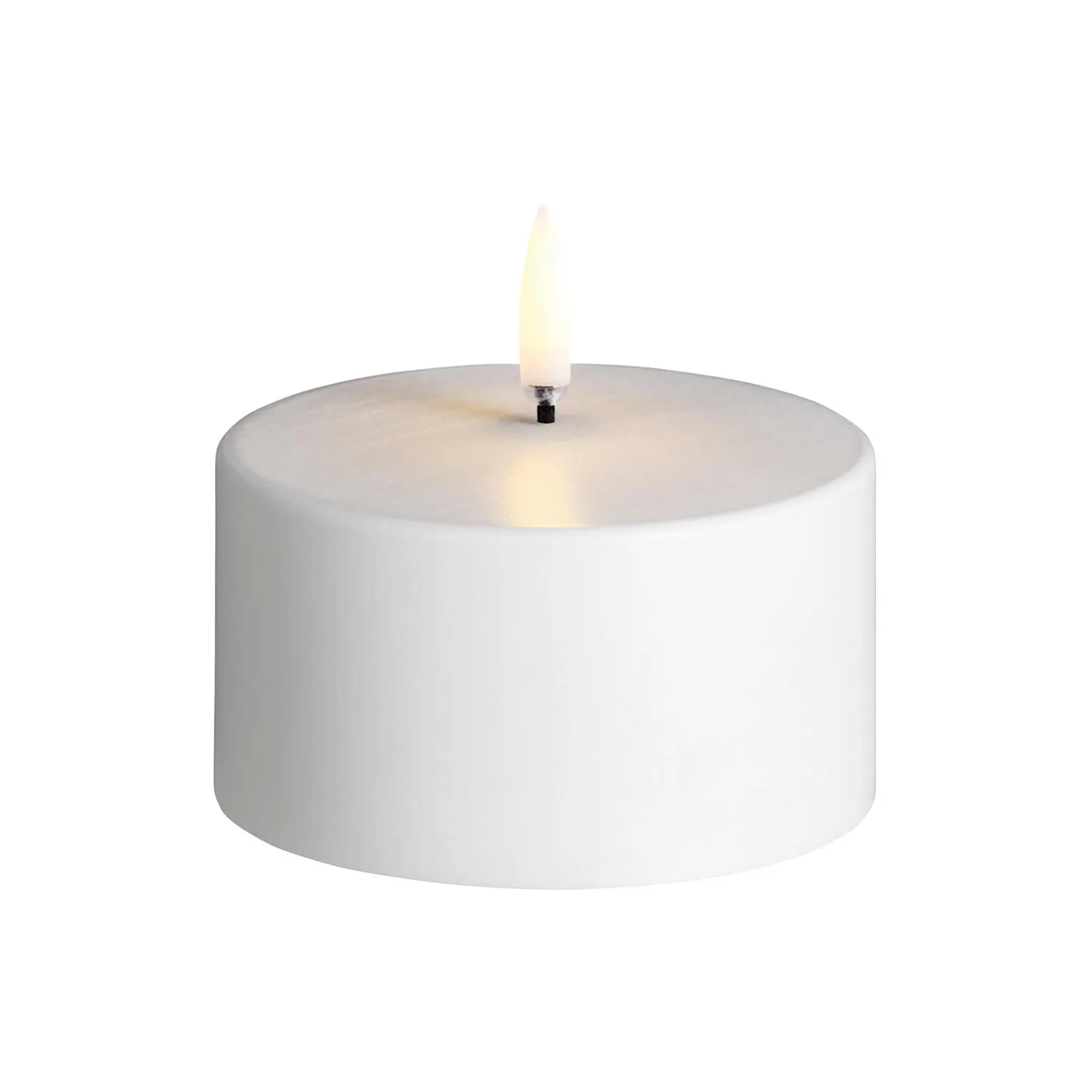 New Uyuni Lighting Outdoor LED Pillar Candle 5 cm, white nordic white