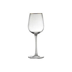 Lyngby Glas Palermo Gold hvidvinsglas 4 stk.> Glas