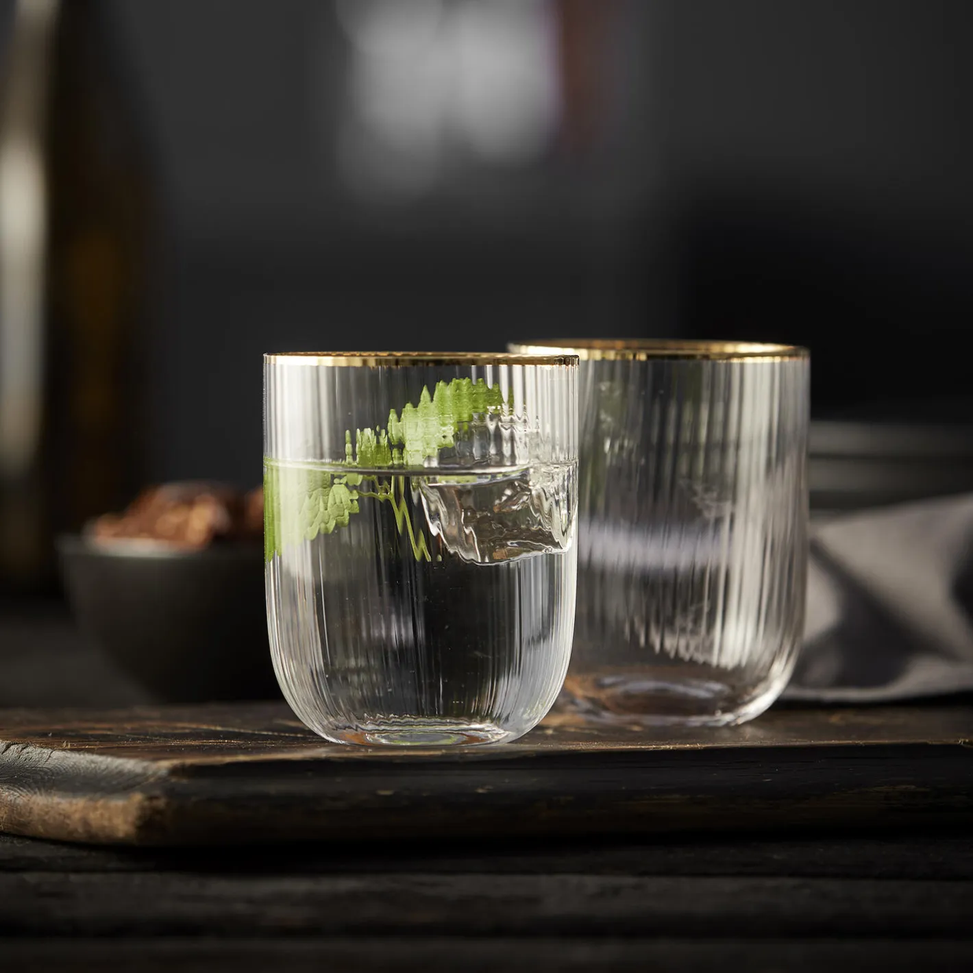 New Lyngby Glas Palermo Gold tumbler 4 stk.