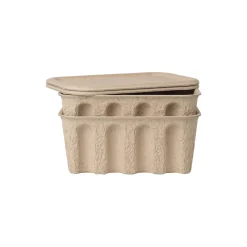 Clearance Ferm Living Paper Pulp Box 2 pcs, brown