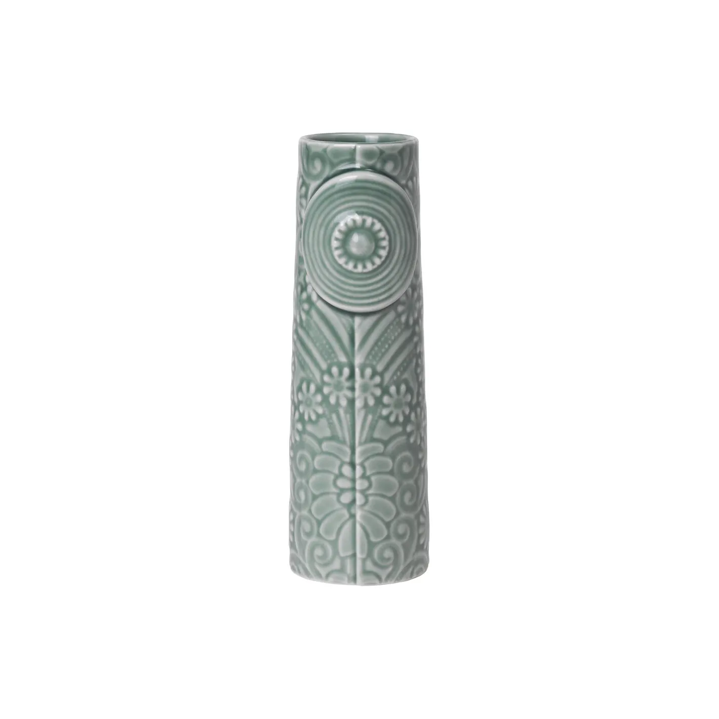 New Dottir Nordic Design Pipanella Flower Vase, peacock