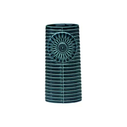 New Dottir Nordic Design Pipanella Lines vase, petrol