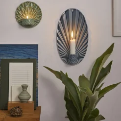 Sale Dottir Nordic Design Pipanella Waves væghængt lysestage, midnight