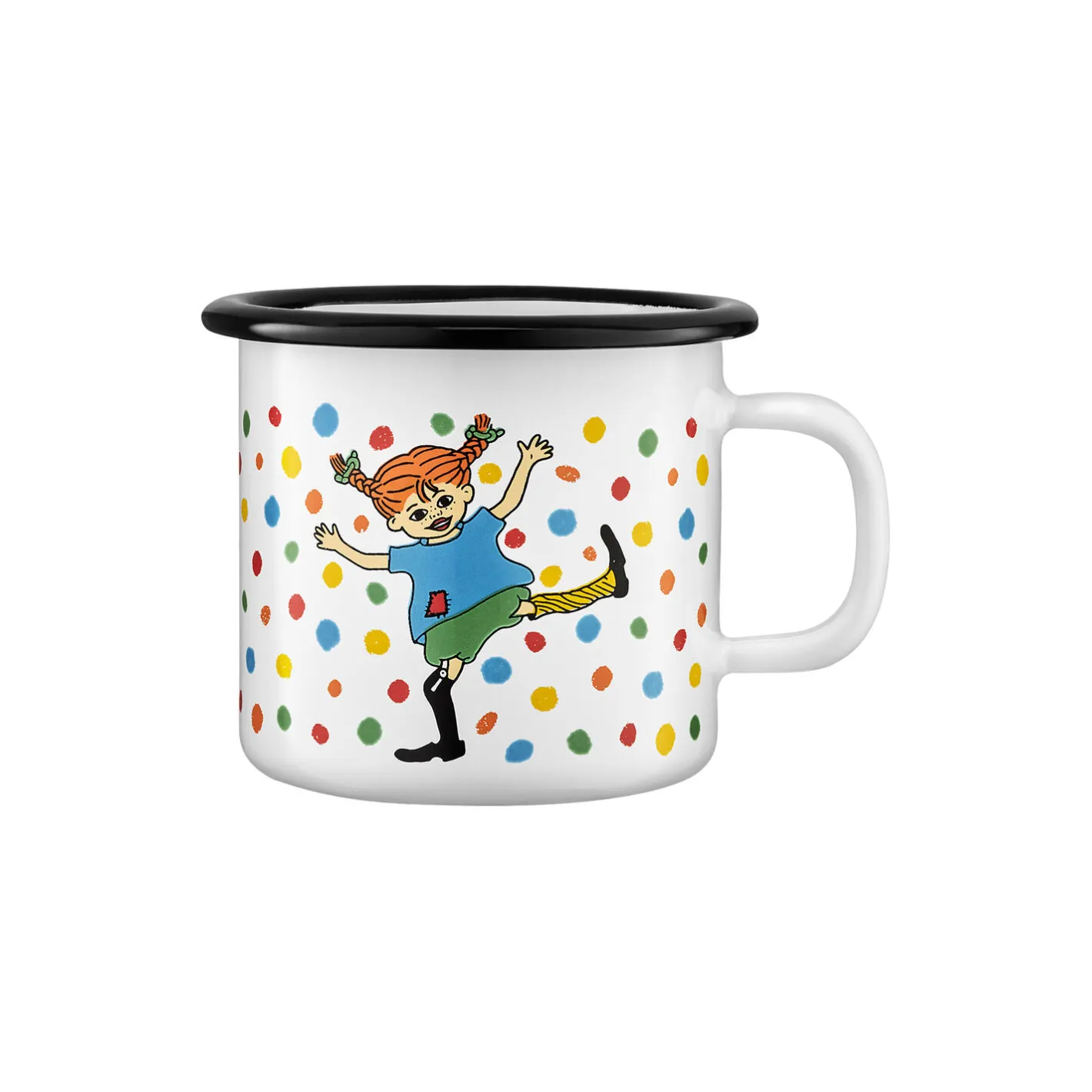 Outlet Muurla Pippi emaljekrus, multicolour