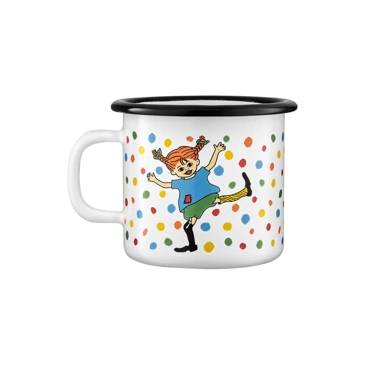 Outlet Muurla Pippi emaljekrus, multicolour