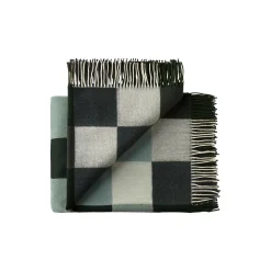 Silkeborg Uldspinderi Plain Beat plaid, 01223 dark greens> Plaider
