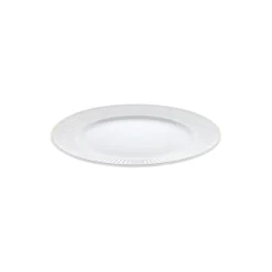Sale Pillivuyt Plissé flad tallerken Ø 28 cm, hvid/guld