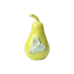 Kähler Poppery Pære med natsværmer figur, apple green/mint> Figurer & Glaskunst