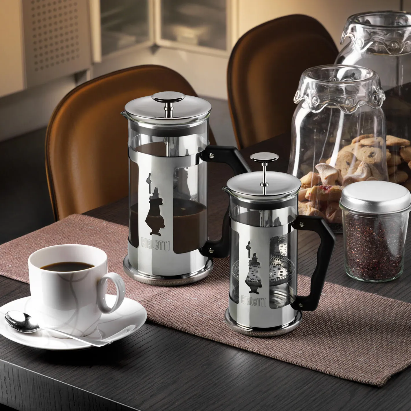 Best Bialetti Preziosa stempelkande, 3 kopper
