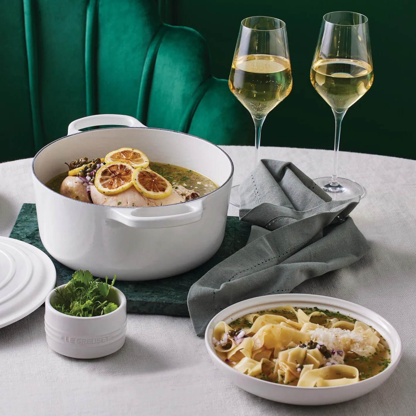 Discount Le Creuset Ramekin stabelbar, white