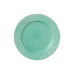 Sale Lyngby Porcelæn Rhombe Color frokosttallerken Ø 21 cm, aqua