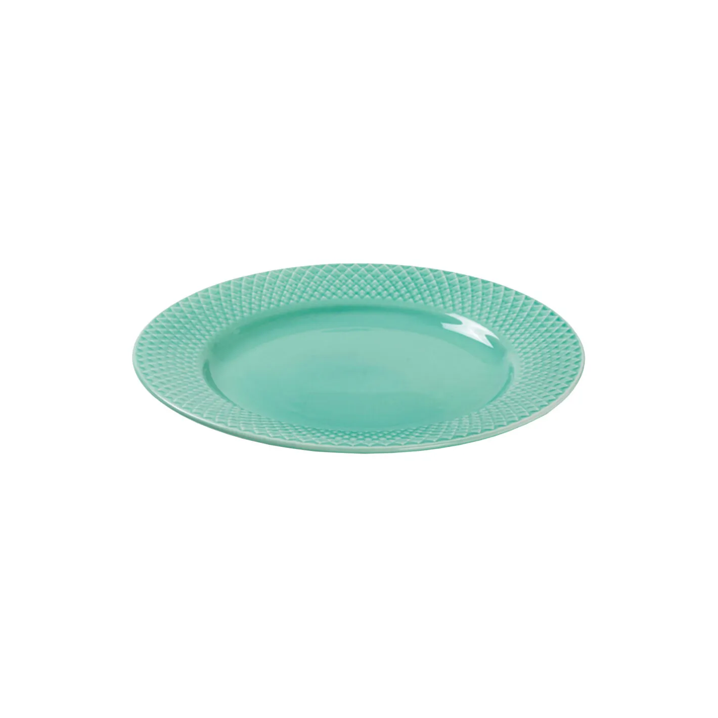 Sale Lyngby Porcelæn Rhombe Color frokosttallerken Ø 21 cm, aqua