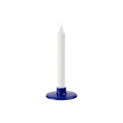 Lyngby Porcelæn Rhombe Color kronelysestage, mørk blå> Lysestager