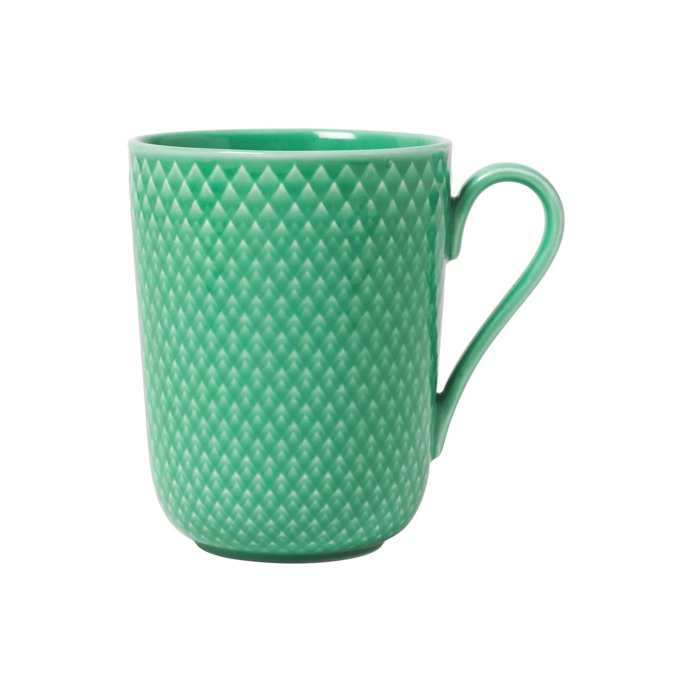 Hot Lyngby Porcelæn Rhombe Color krus med hank, grøn gr&oslash;n