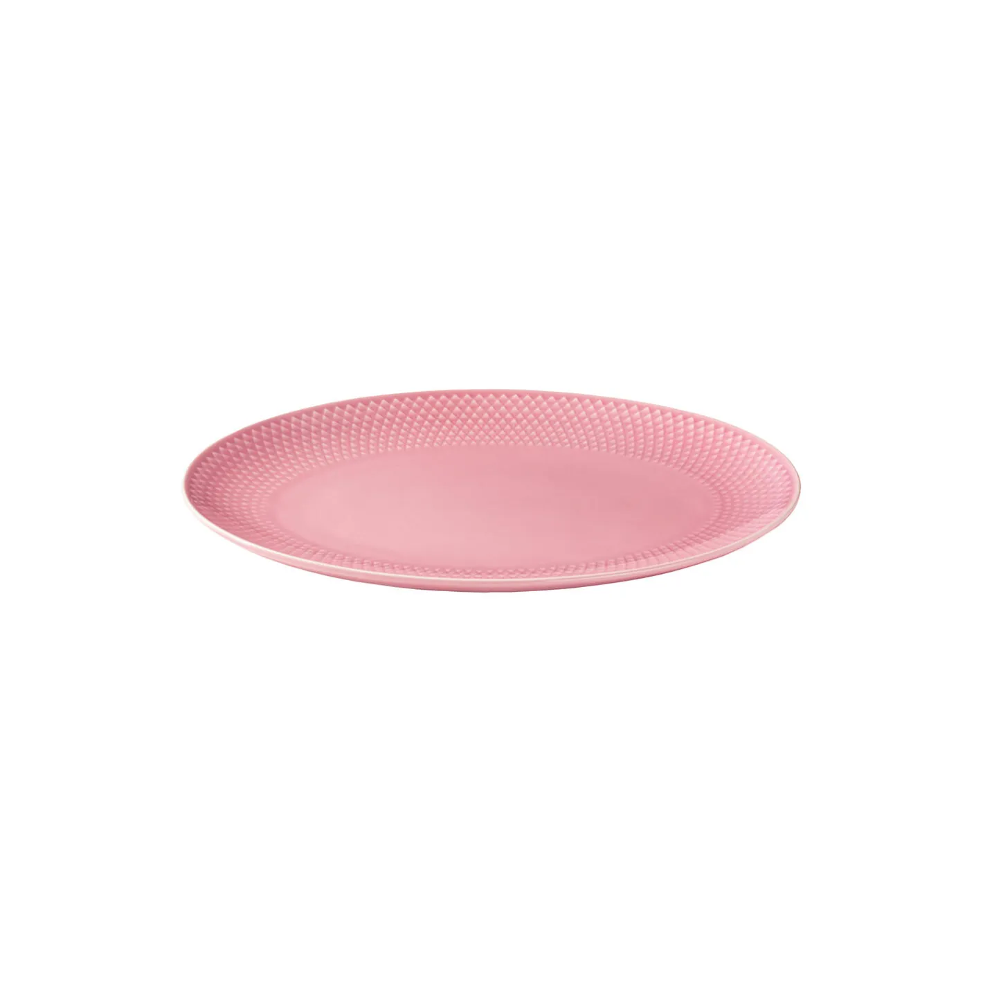 Sale Lyngby Porcelæn Rhombe Color ovalt serveringsfad, rosa