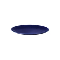 Lyngby Porcelæn Rhombe Color ovalt serveringsfad, mørk blå> Skåle & Fade