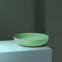 Best Lyngby Porcelæn Rhombe Color serveringsskål, grøn