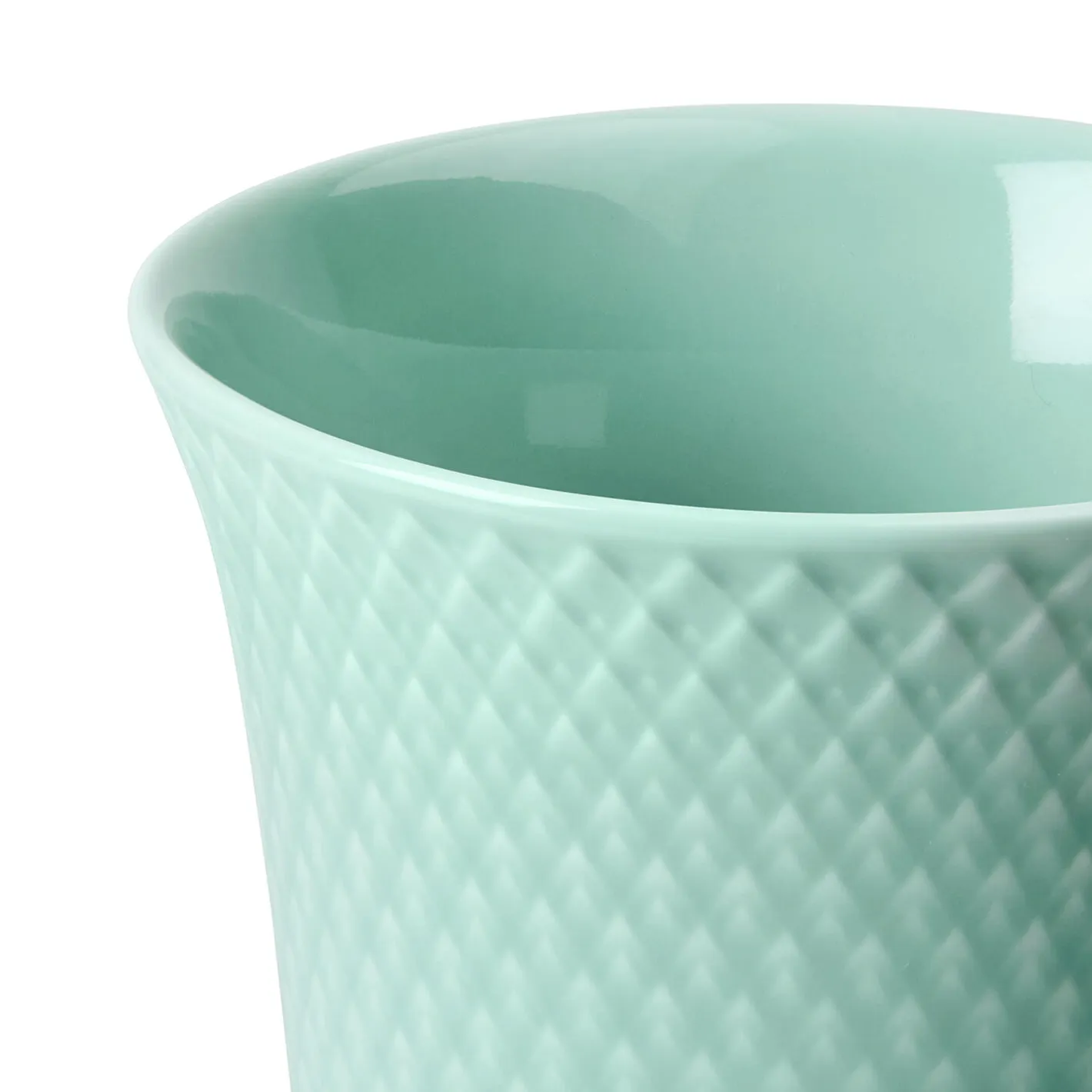 Best Lyngby Porcelæn Rhombe Color vase, aqua