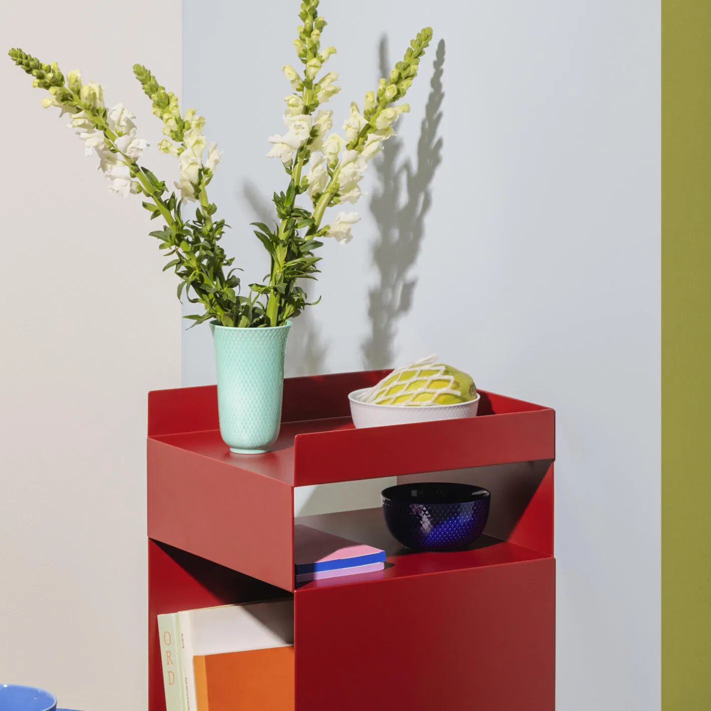 Best Lyngby Porcelæn Rhombe Color vase, aqua