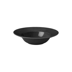 Lyngby Porcelæn Rhombe Earth Dyb tallerken Ø 24.5 cm, slate> Tallerkener