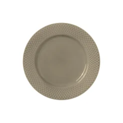 Sale Lyngby Porcelæn Rhombe Earth Frokosttallerken Ø 23 cm, clay