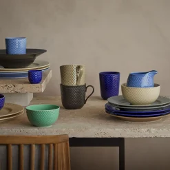 Lyngby Porcelæn Rhombe Earth Krus med hank,><noscript><img width=