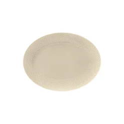Clearance Lyngby Porcelæn Rhombe Earth Ovalt serveringsfad, marble