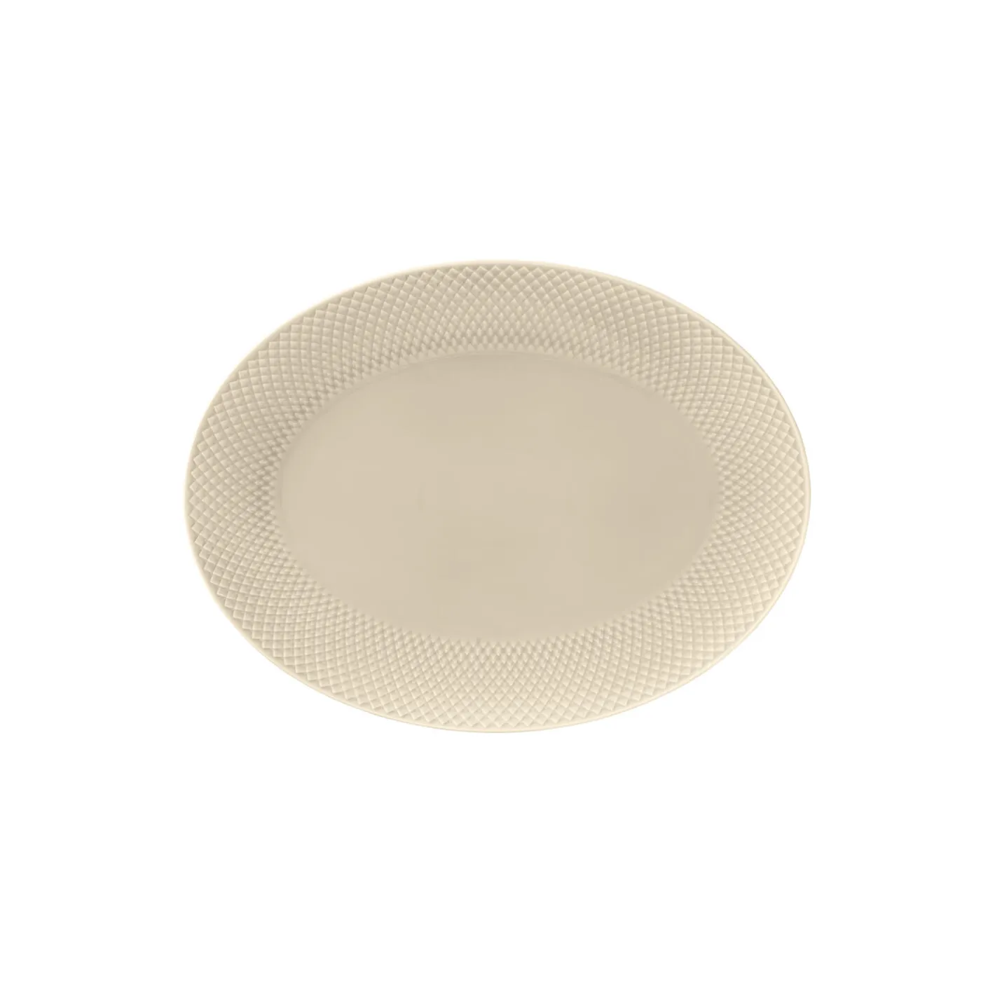 Clearance Lyngby Porcelæn Rhombe Earth Ovalt serveringsfad, marble