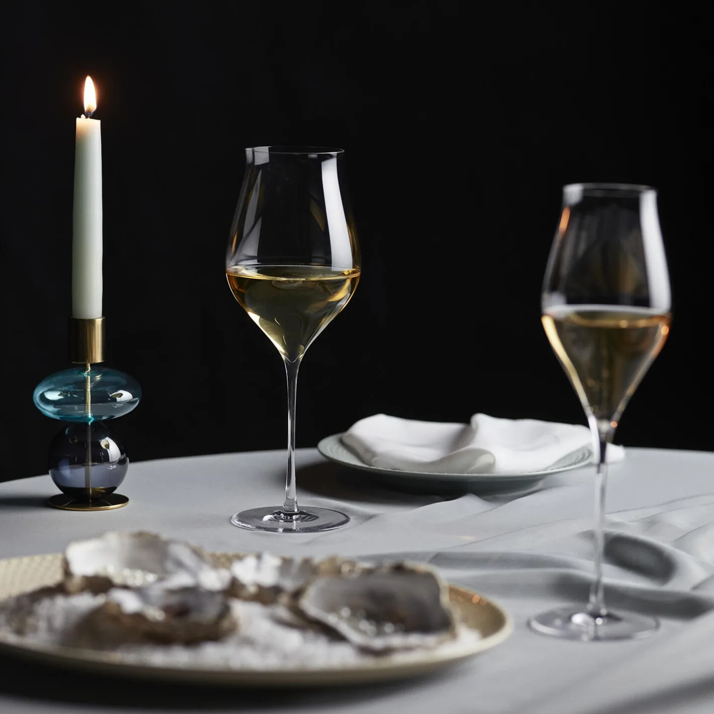 Clearance Lyngby Porcelæn Rhombe Earth Ovalt serveringsfad, marble