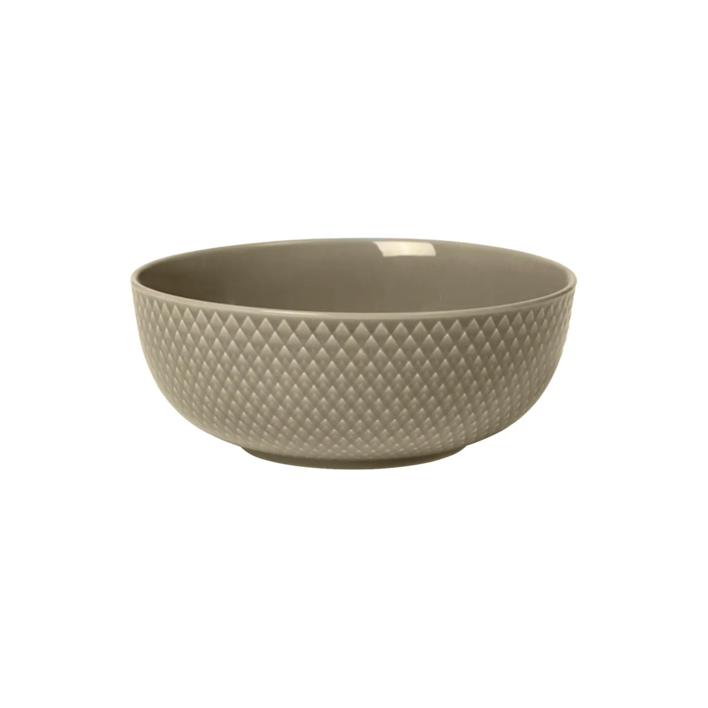 New Lyngby Porcelæn Rhombe Earth Skål, clay