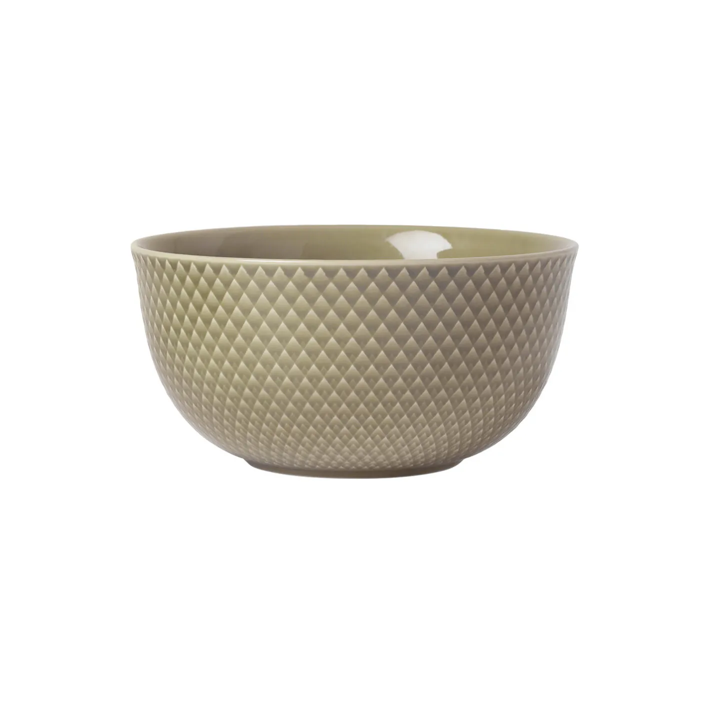 Clearance Lyngby Porcelæn Rhombe Earth Skål, clay