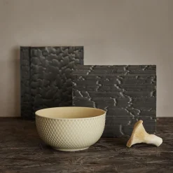 Lyngby Porcelæn Rhombe Earth Skål, marble> Skåle & Fade