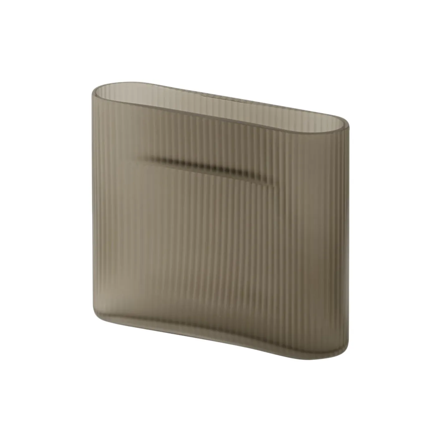 Discount Muuto Ridge Vase, /frosted glass taupe
