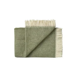 Silkeborg Uldspinderi Rømø plaid, 00186 forest floor green> Plaider