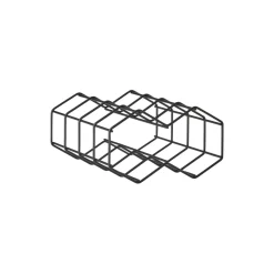 Discount Zone Denmark Rocks Vinreol 3 flasker, black
