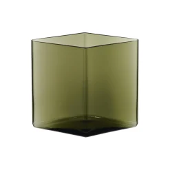 Iittala Ruutu vase, moss green> Vaser