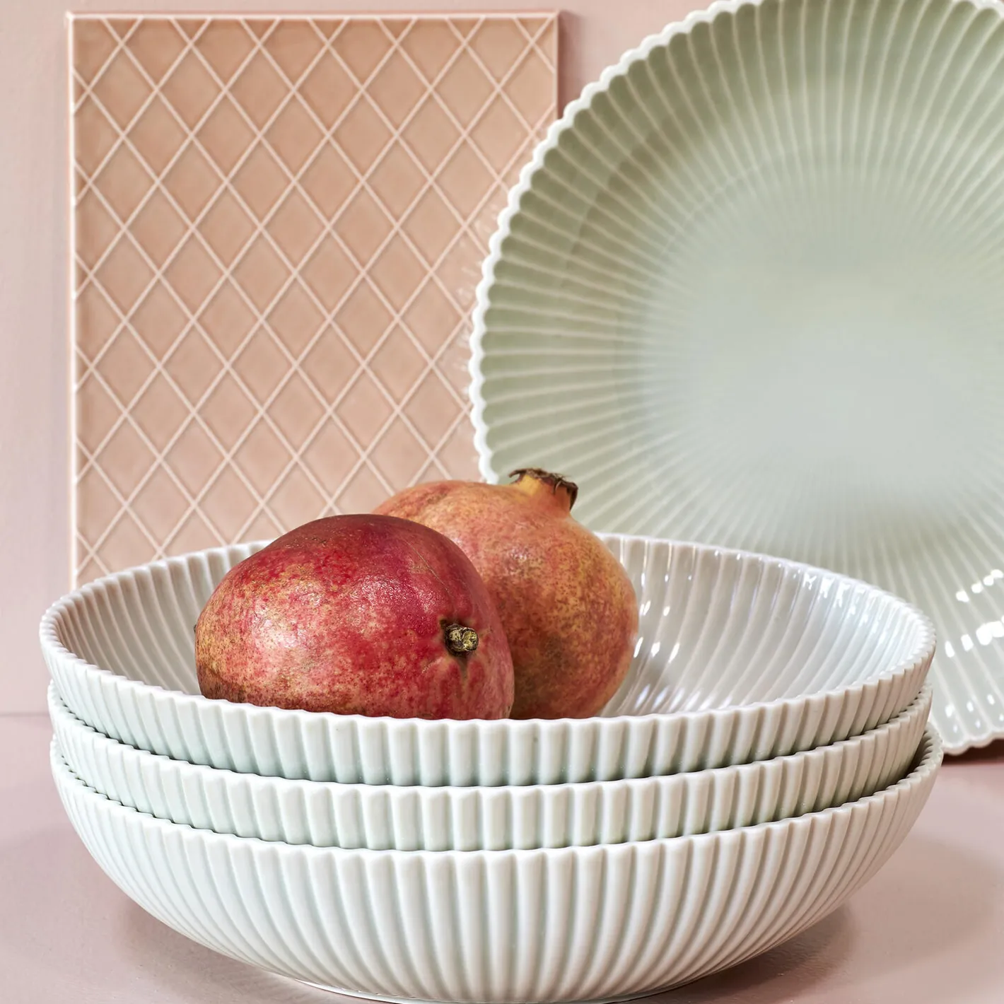 Dottir Nordic Design Samsurium Serving skål, grey> Skåle & Fade