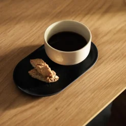 Design House Stockholm Sand Secrets Plate, black clay