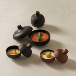 Design House Stockholm Sand Secrets Small Bowl, black clay