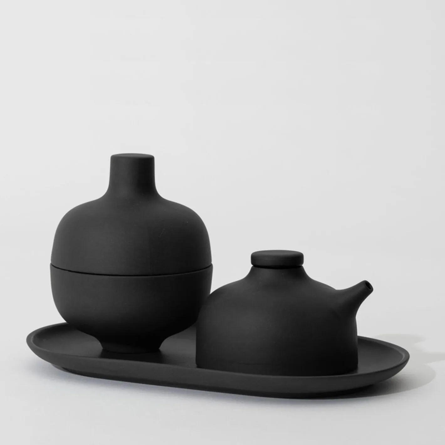 Clearance Design House Stockholm Sand Secrets Soy Pot, black clay